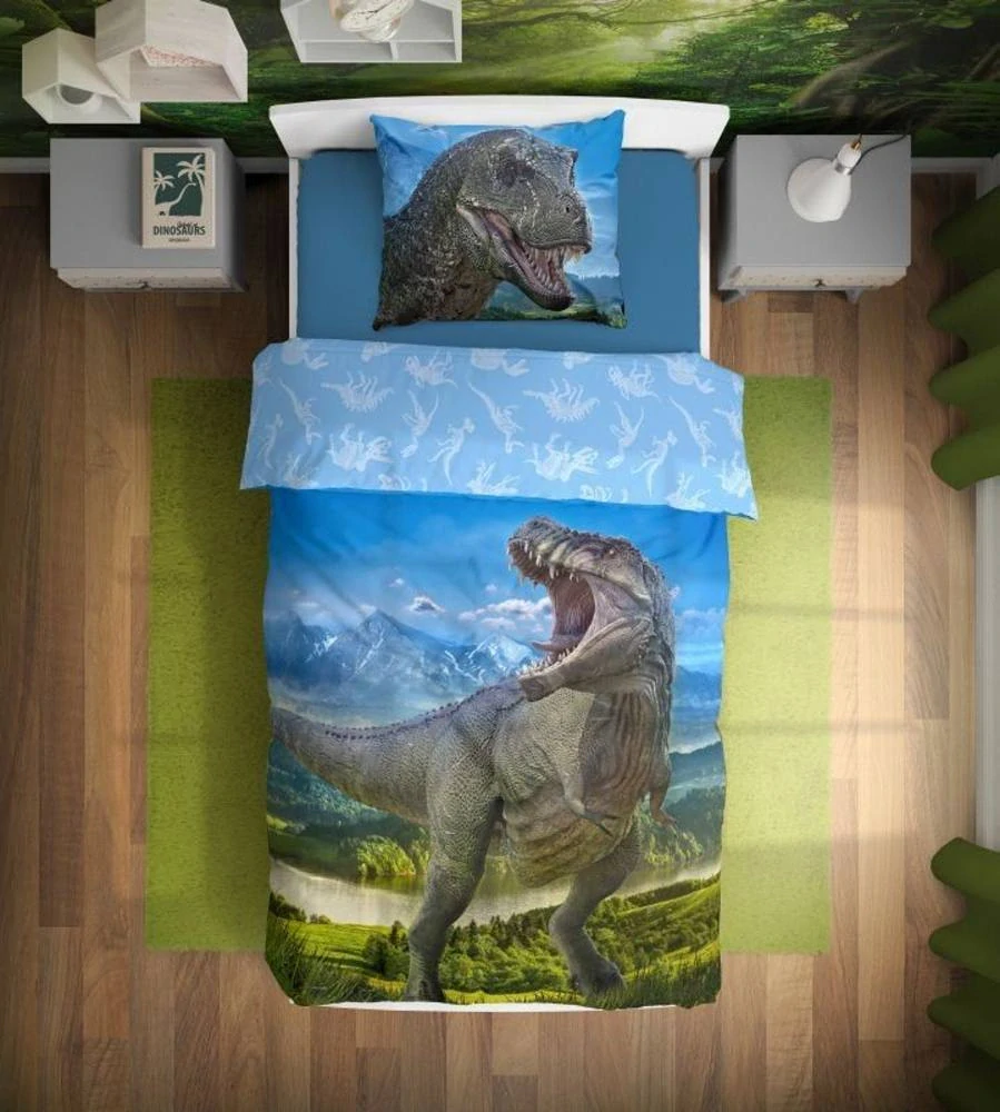 Bavlněné povlečení T-Rex hory 140x200 + 70x90 cm