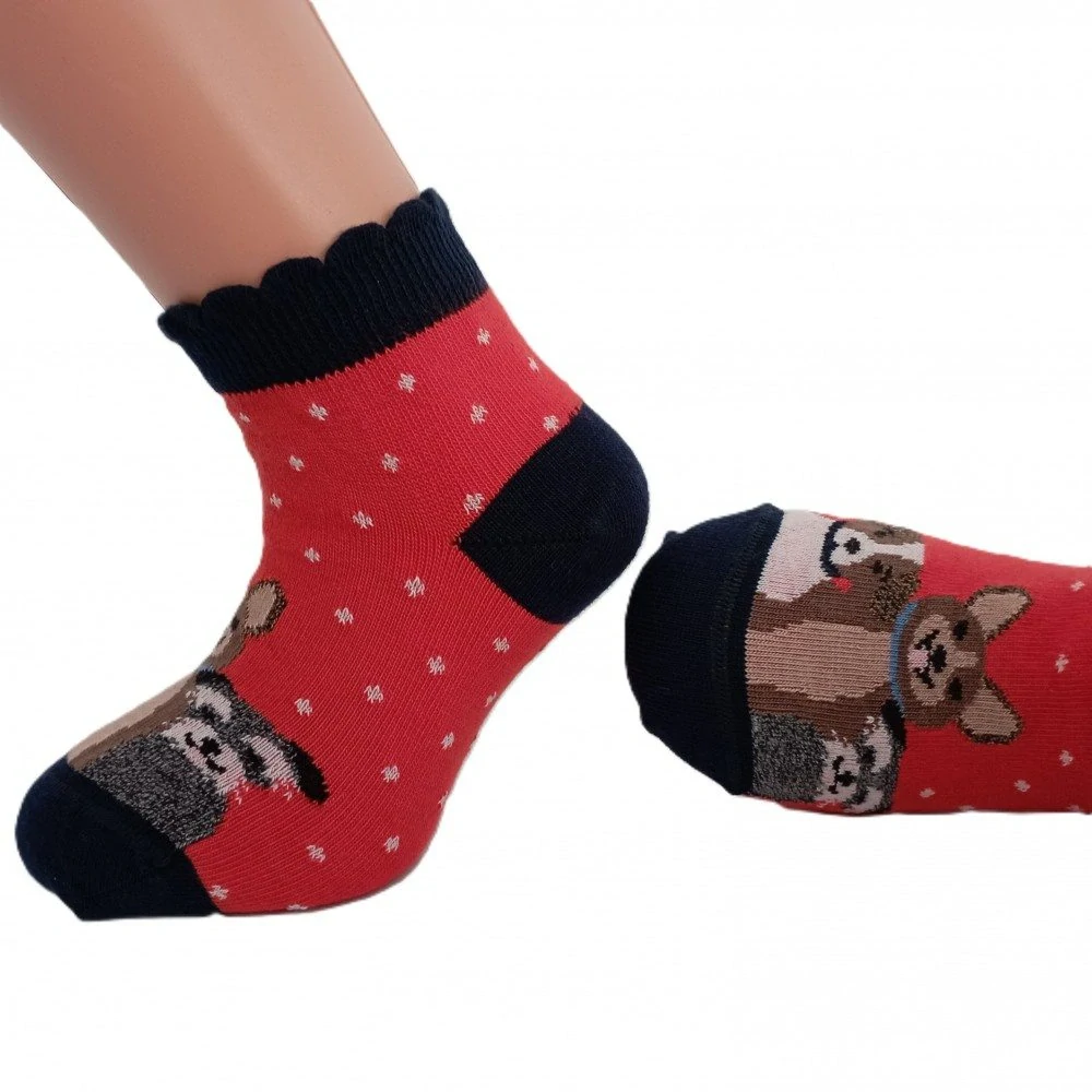 Dívčí nízké ponožky Trepon Friend červené