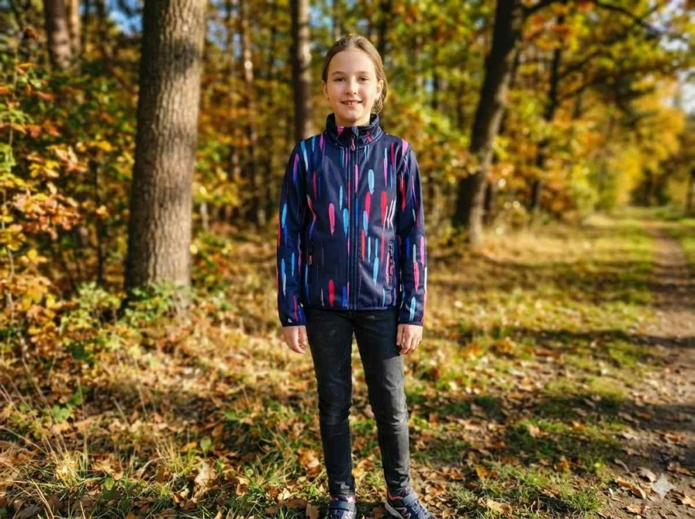 Dívčí funkční mikina Kugo SM3662 tmavě modrá