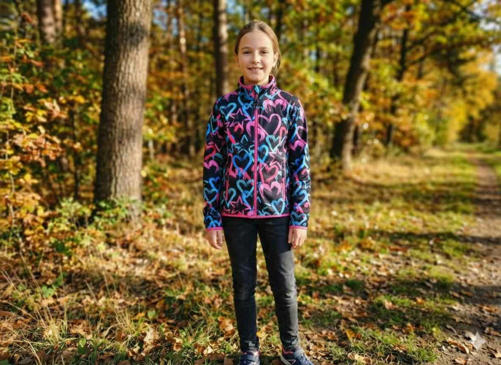 Dívčí funkční mikina Kugo SM3662 černá