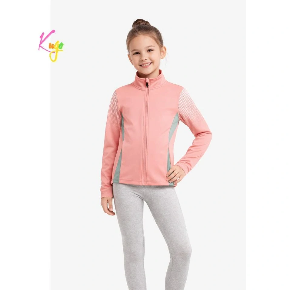 Dívčí funkční mikina Kugo SM3661 starorůžová