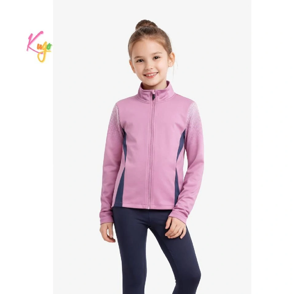 Dívčí funkční mikina Kugo SM3661 fialová