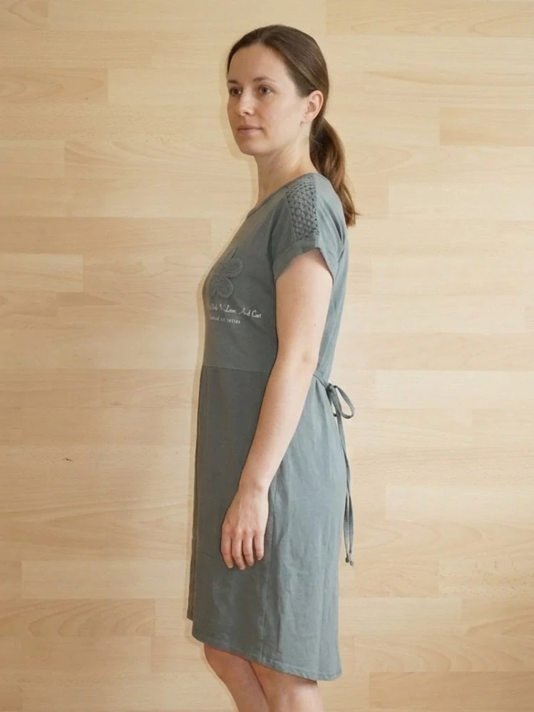 Dámské lněné šaty krátký rukáv Love and Cat černé