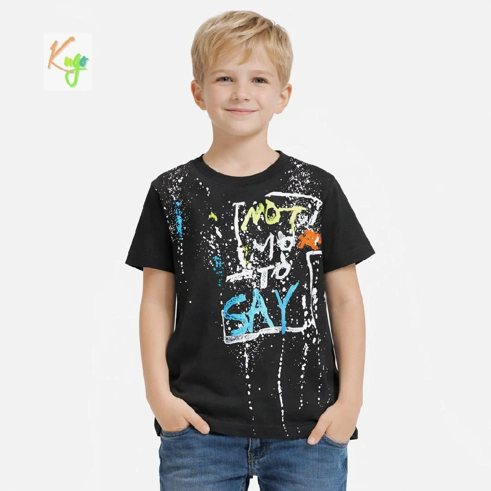 Chlapecké tričko krátký rukáv Kugo DC9388 černé