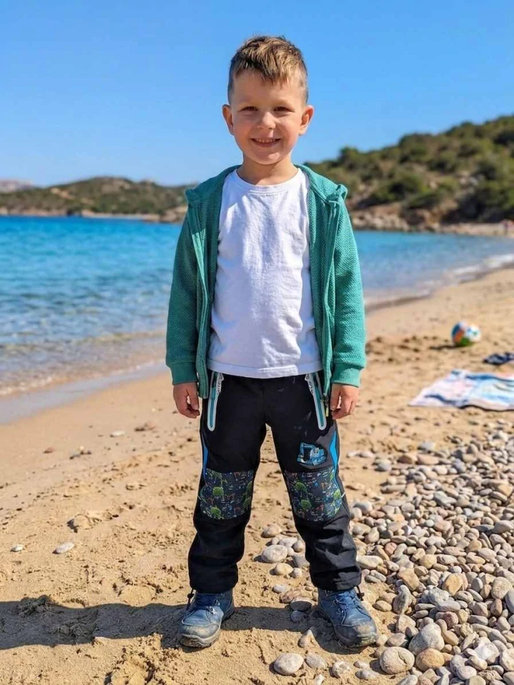 Chlapecké softshellové kalhoty letní Kugo HK8587 černé