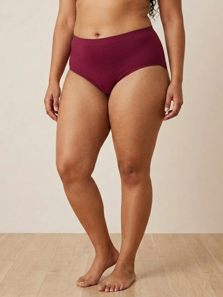 Dámské spodní kalhotky Plus size Hana 38283 vínové