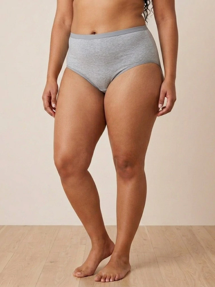 Dámské spodní kalhotky Plus size Hana 38283 šedý melír
