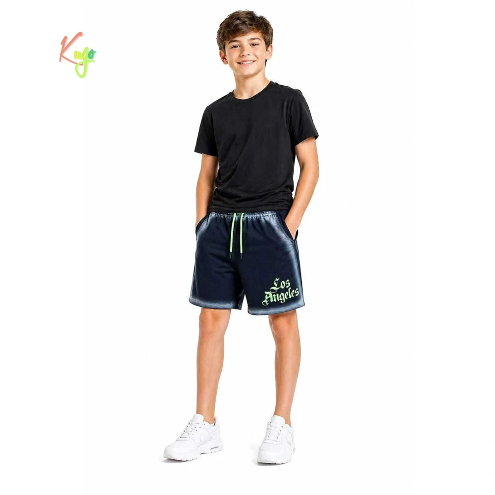 Trendy chlapecké kraťasy Kugo ZS8829 černé
