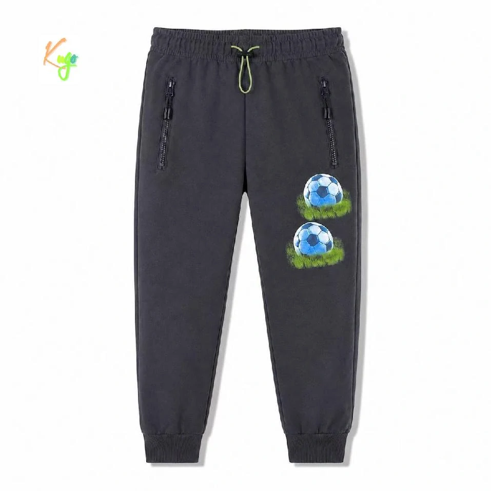 Bavlněné tepláky pro kluky Kugo QZT8926 tm. šedé