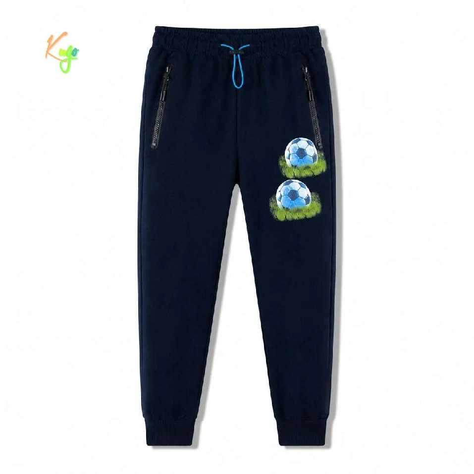 Bavlněné tepláky pro kluky Kugo QZT8926 tm. modré