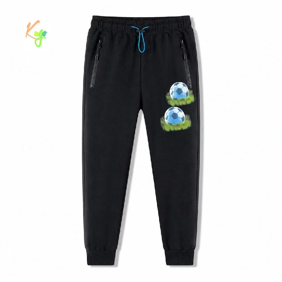 Bavlněné tepláky pro kluky Kugo QZT8926 černé