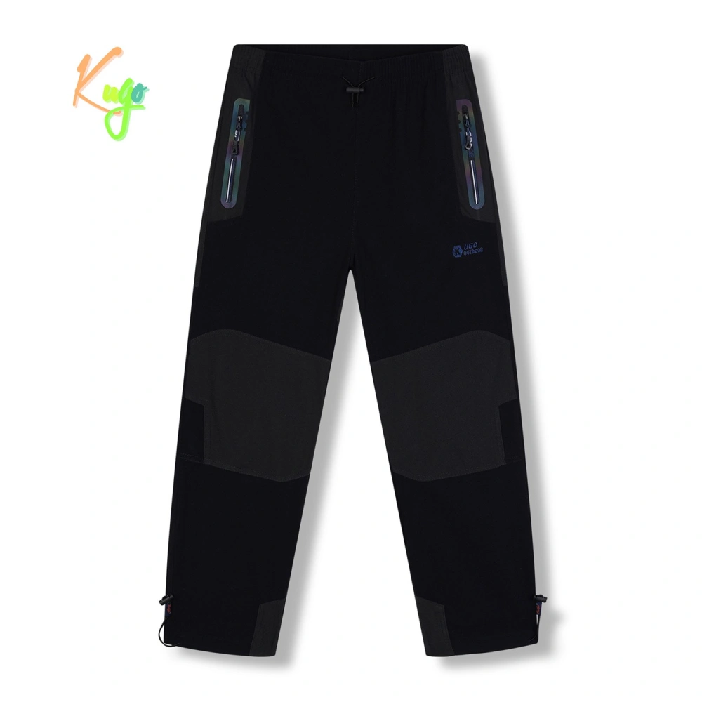 Outdoorové kalhoty pro děti Kugo G9667 černé