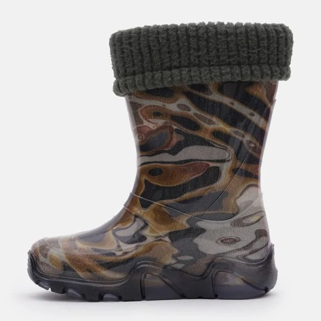 Dětské zateplené holinky Demar Stormer Lux Print N maskáč