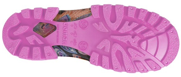 Dívčí holínky Demar Twister Print 0036 C srdíčka