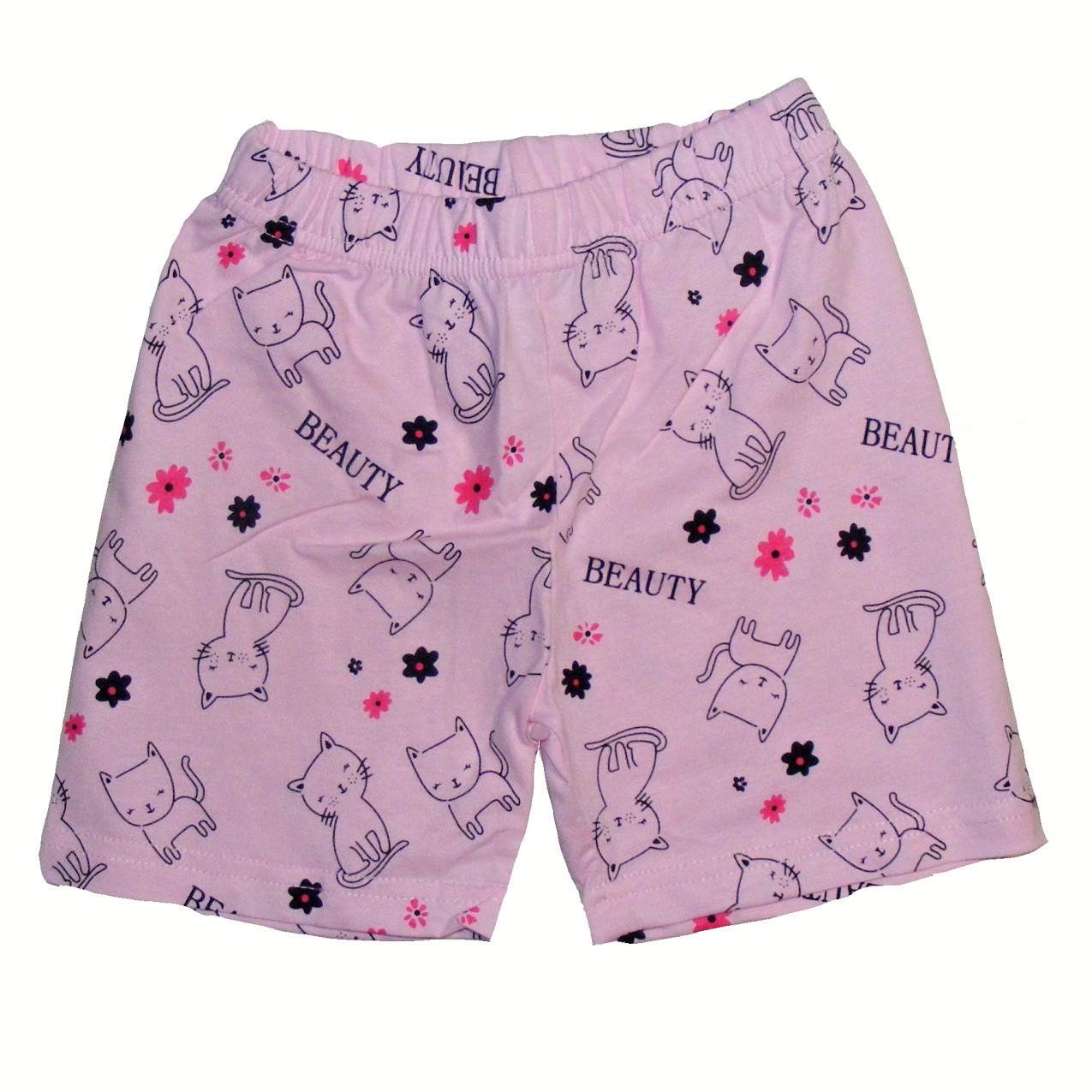 Dívčí letní pyžamo KUGO MP1505 šedo-růžové