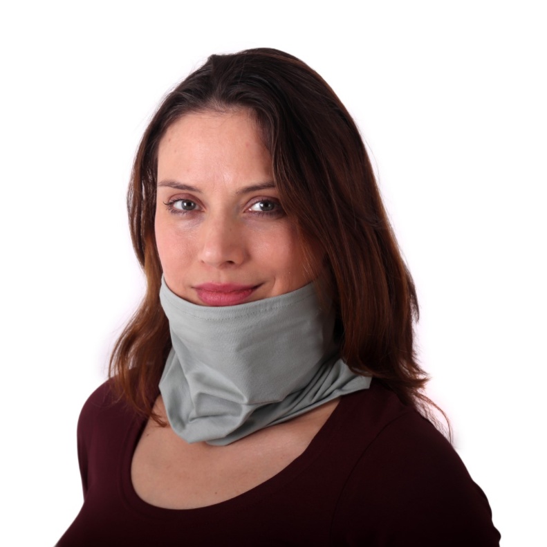 Dětský multifunkční šátek, tunel, nákrčník, olivová