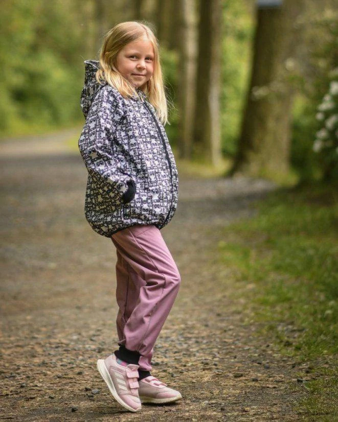 JOŽÁNEK Dětské softshellové kalhoty, růžové