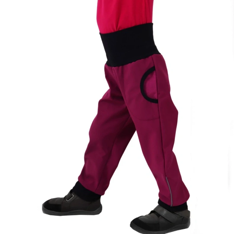 JOŽÁNEK Dětské softshellové kalhoty, fuchsiové