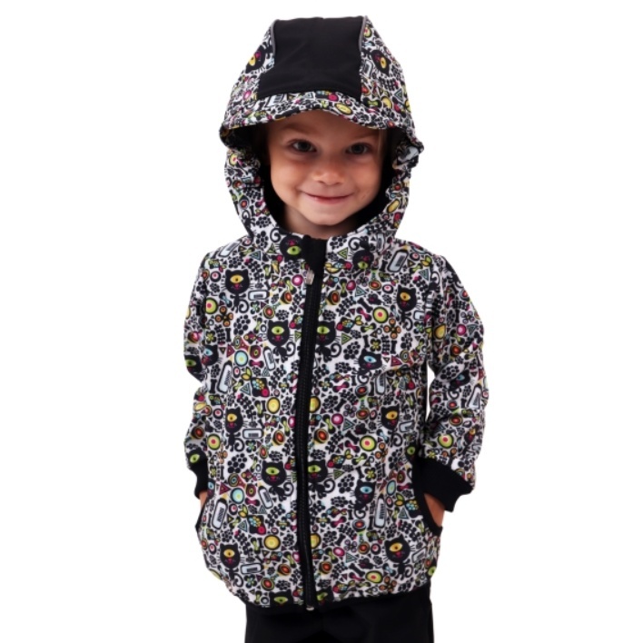Dětská softshellová bunda s fleecem JOŽÁNEK jednooké kočky