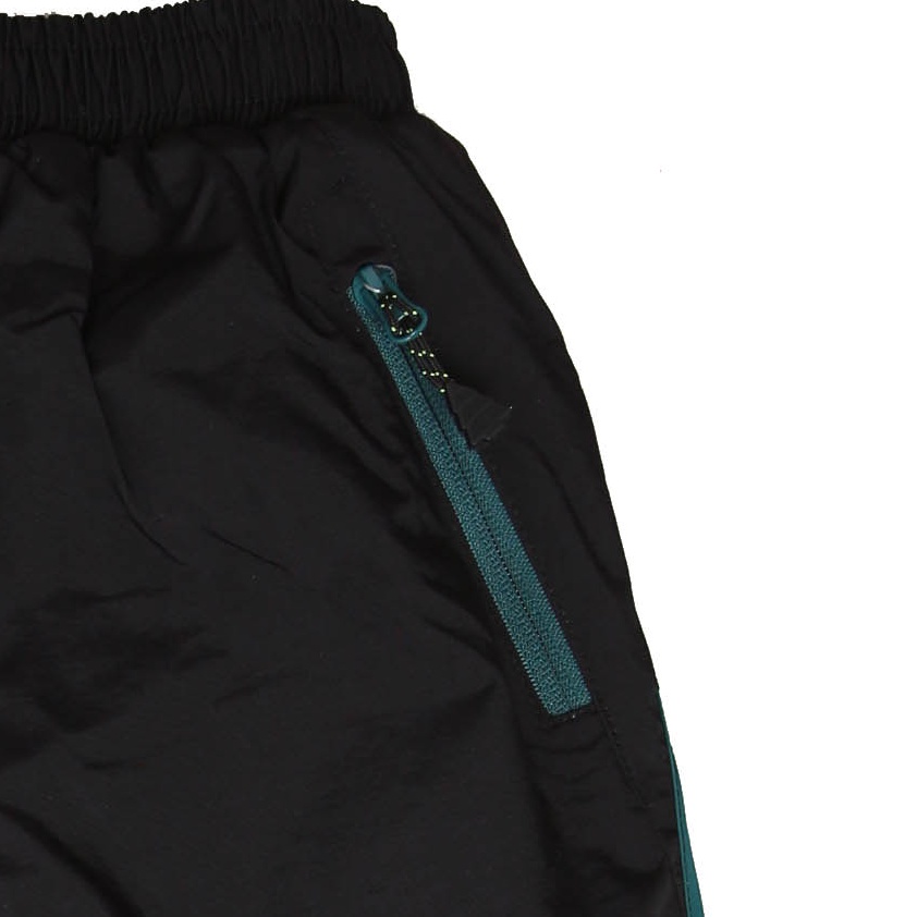 Zateplené šusťákové kalhoty WOLF B2172 černé se zelenou