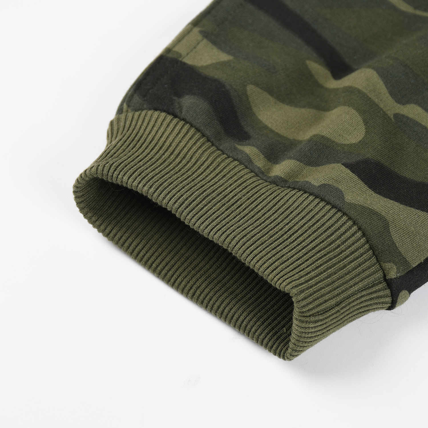 Dětské tepláky s laclem KUGO ST7733, maskáč + růžová aplikace