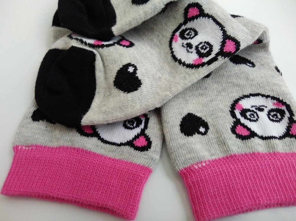 Dívčí ponožky TREPON Panda, šedé