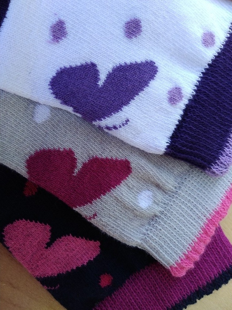 Dívčí ponožky TREPON Motýl, světle šedé