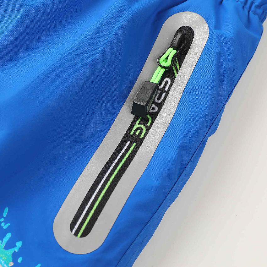 Chlapecké zateplené šusťákové kalhoty KUGO DK7121, modré