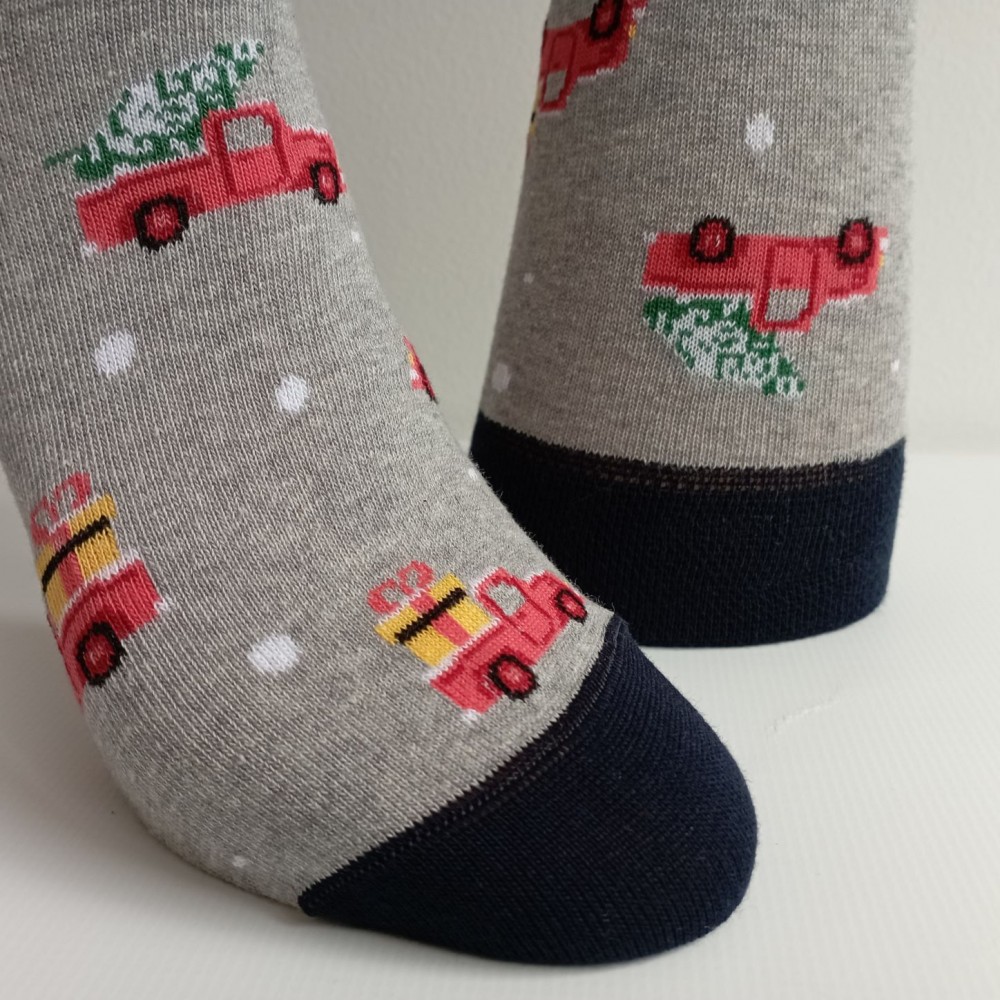 Vánoční ponožky TREPON Felix, šedý melír