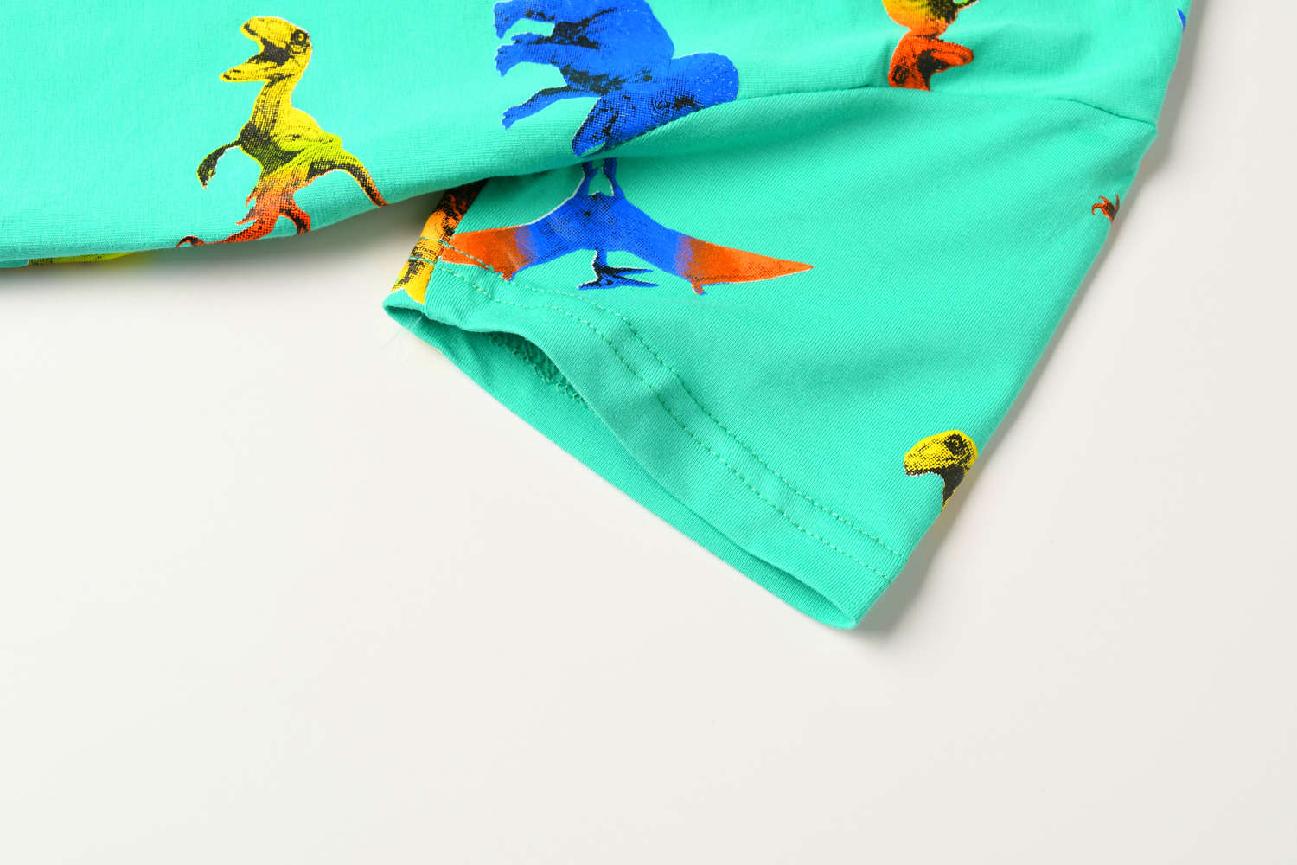 Chlapecké tričko kr.r. KUGO HC9279, zelenkavé