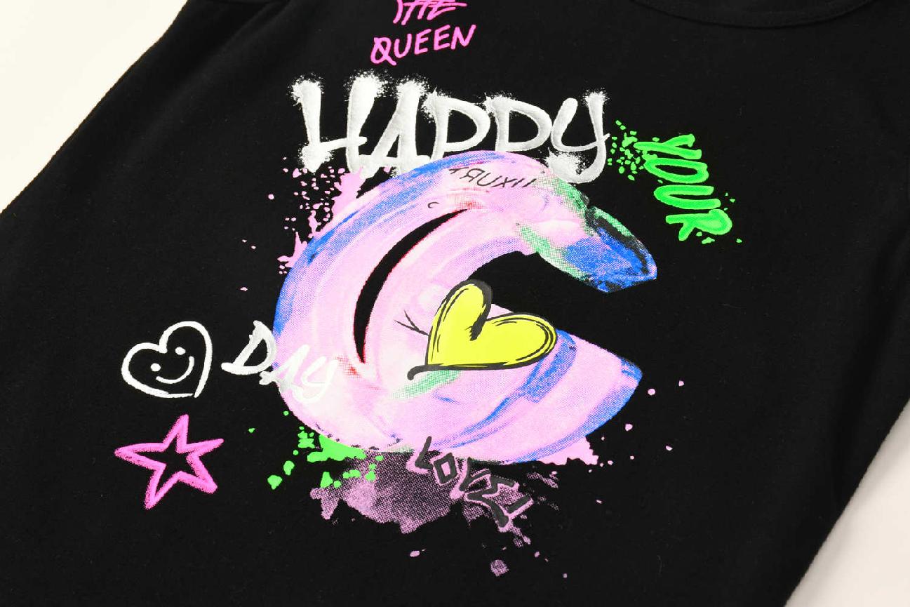 Dívčí tílko KUGO PC3816, černé