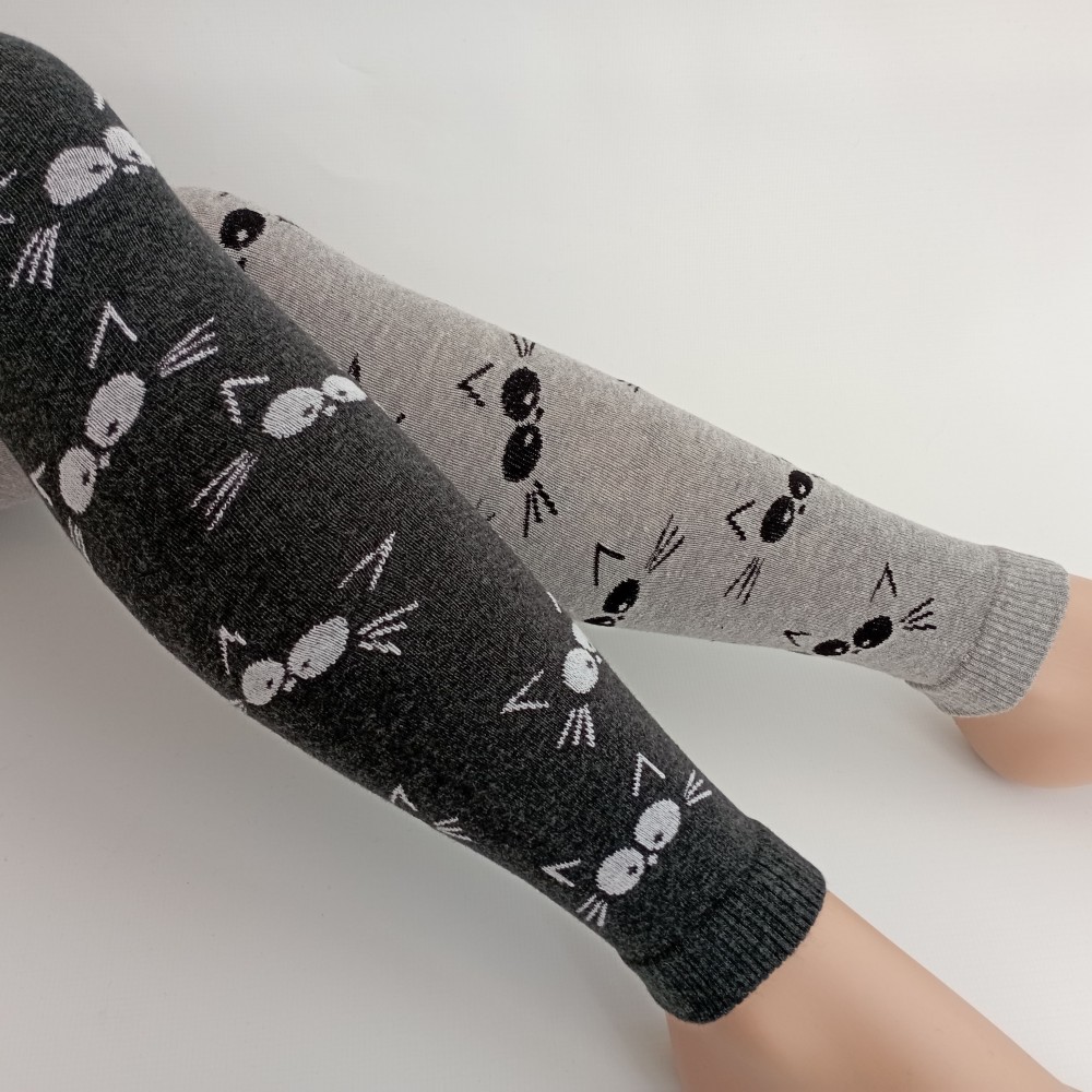 Dívčí punčochové legíny TREPON Macík, světle šedé