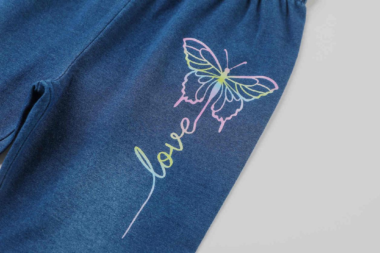 Dívčí riflové legíny KUGO KK2312, modré