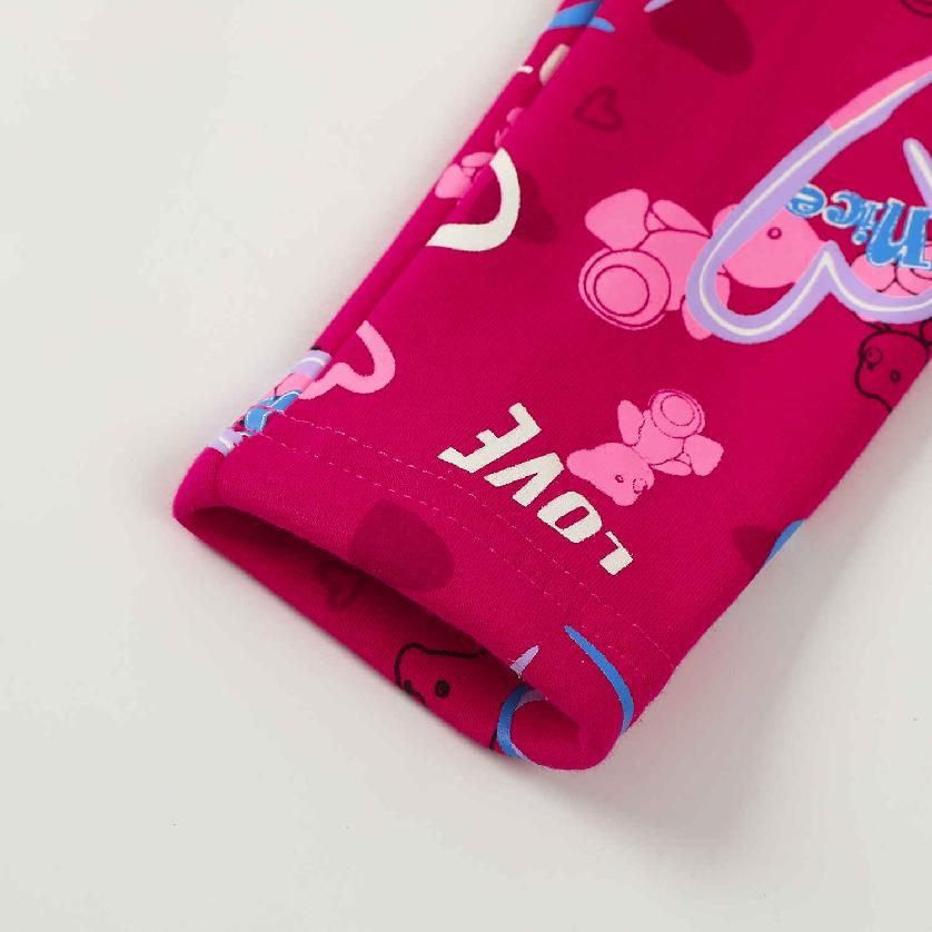 Dívčí zateplené legíny KUGO YL8733, růžové