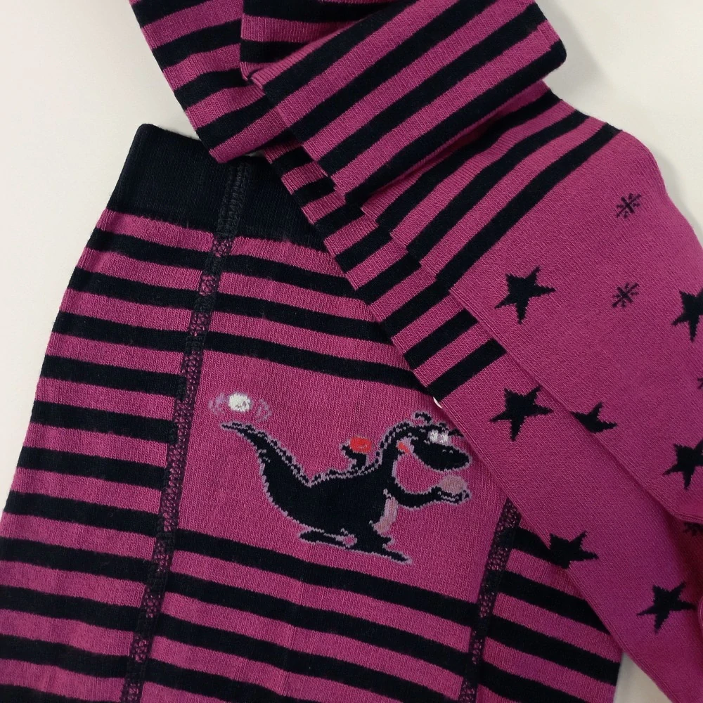 Dětské punčocháče z bambusové viskózy TREPON Soptik, fuchsiové