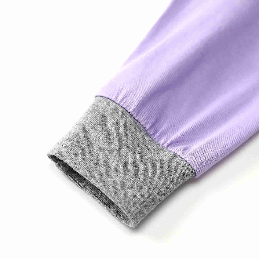 Dívčí pyžamo KUGO MP1759, fialová / šedá