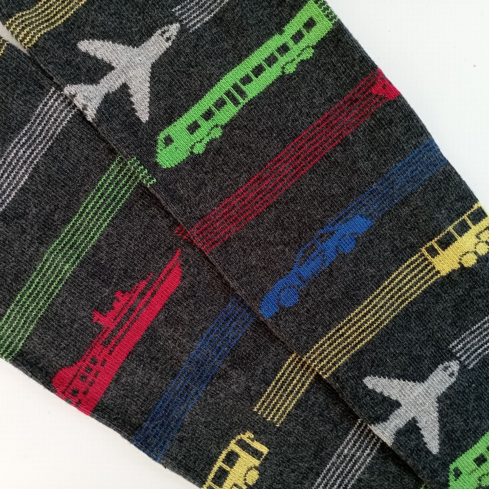 Chlapecké punčochové legíny TREPON Cestovatel, antracitové melé