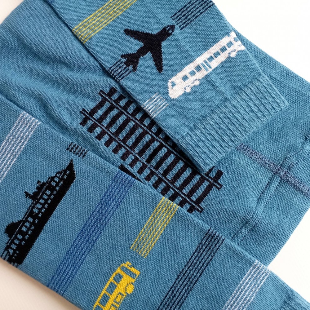 Chlapecké punčochové legíny TREPON Cestovatel, petrolejové