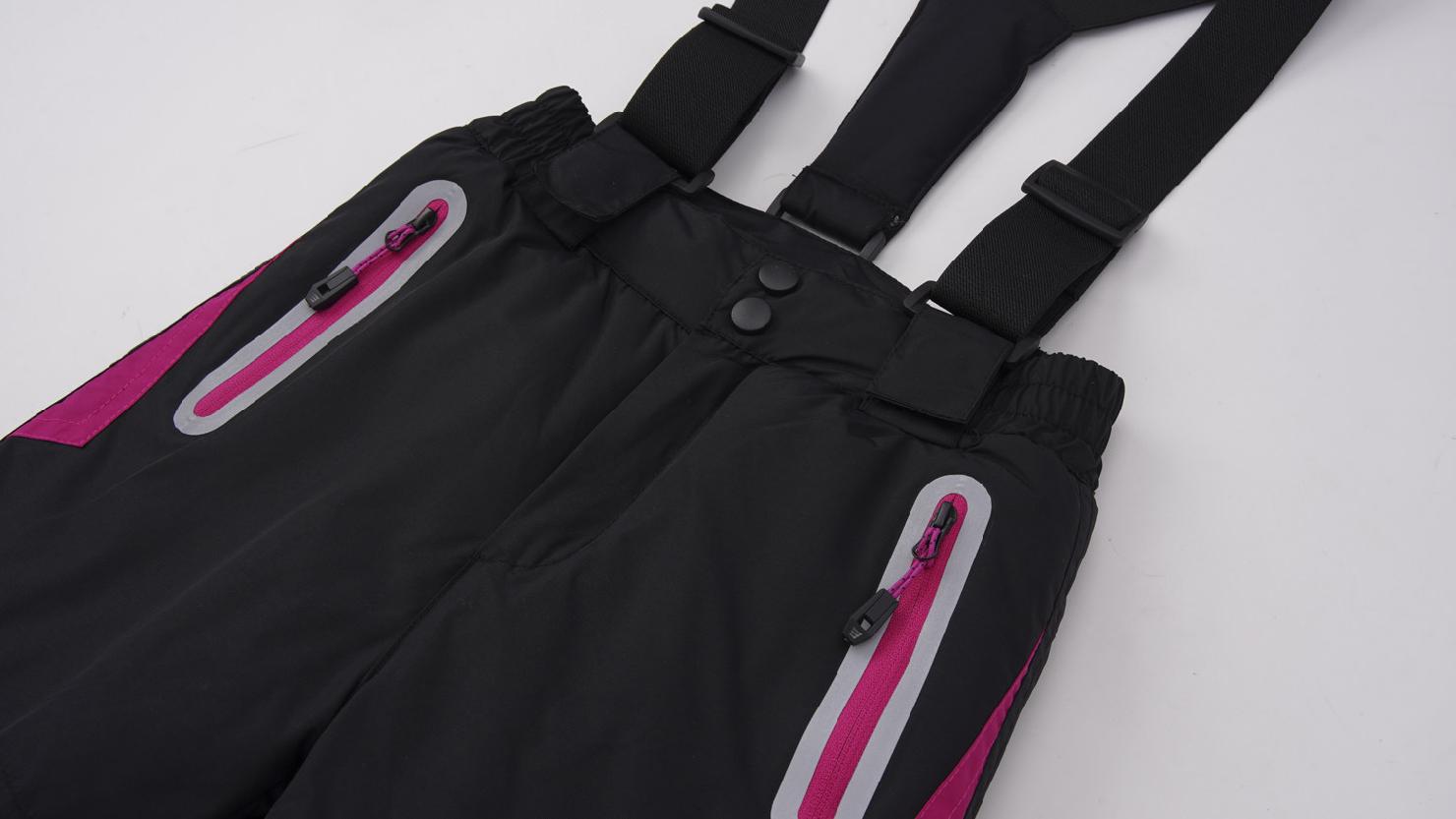 Dívčí zimní lyžařské kalhoty Kugo DK8230, černé