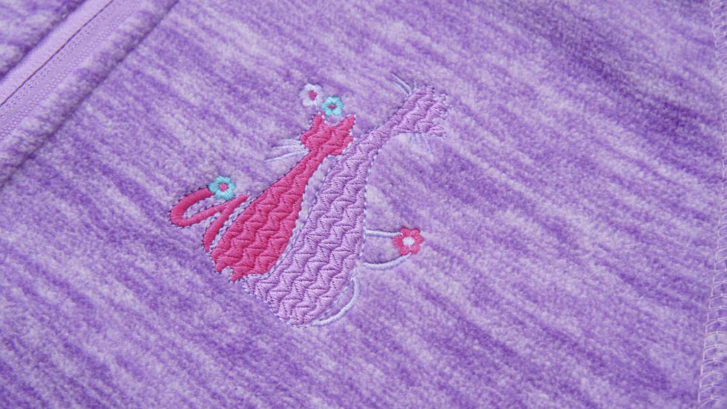 Dívčí flísová mikina Kugo FM9718, fialová