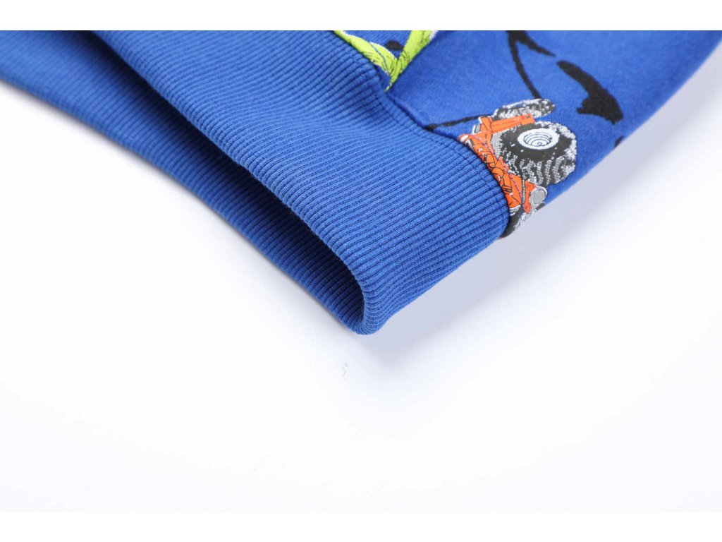 Teplá chlapecká mikina KUGO GM8669, tyrkysová