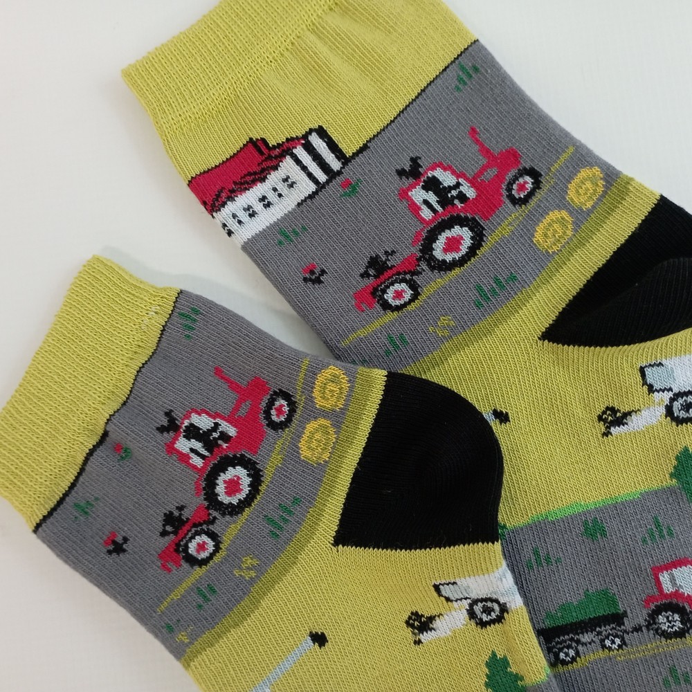 Dětské bavlněné ponožky Trepon Farma, zelené