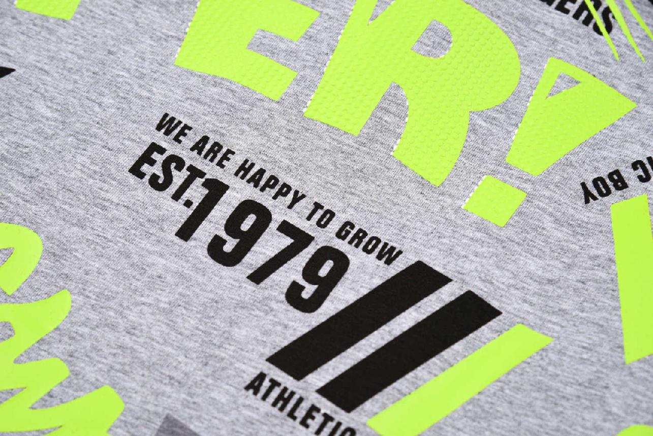 Chlapecké tričko dl.r. Kugo HC9311, šedé