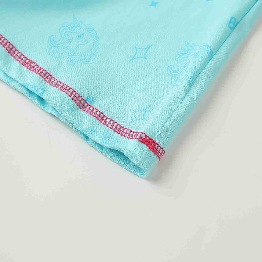 Dívčí noční košile dl.r. Kugo MN3774, tyrkysová