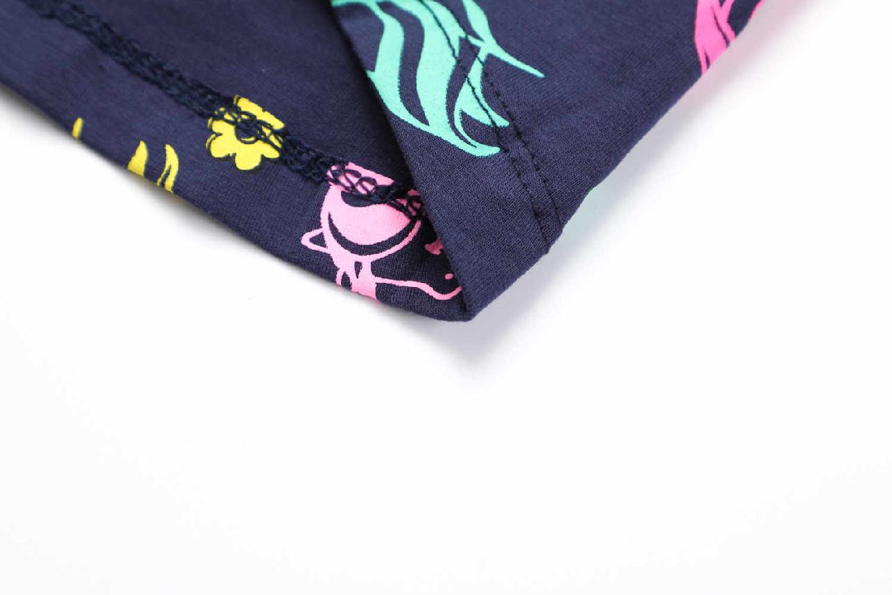 Dívčí tričko dl.r. Kugo HC9297, tmavě modré