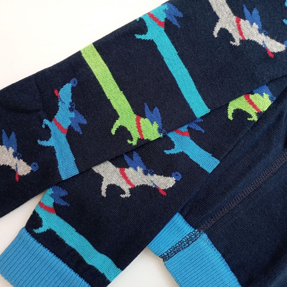 Dětské punčochové legíny Trepon Jezevčík, modré