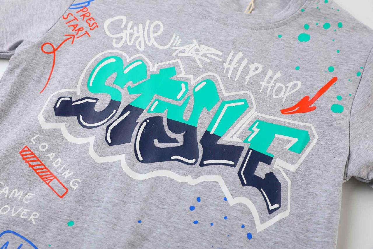 Chlapecké tričko kr.r. Kugo FC0309, šedé