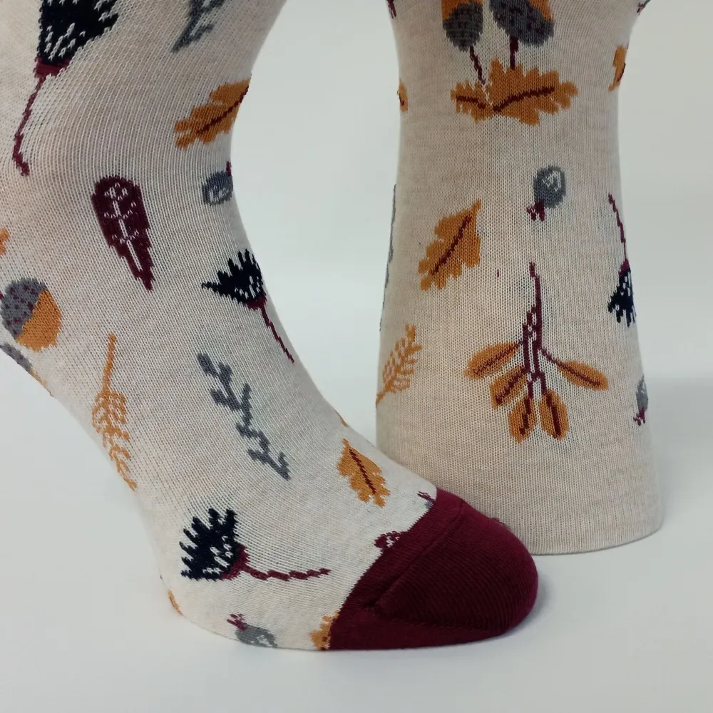 Dámské ponožky s ruličkovým lemem Trepon Eichel, béžové