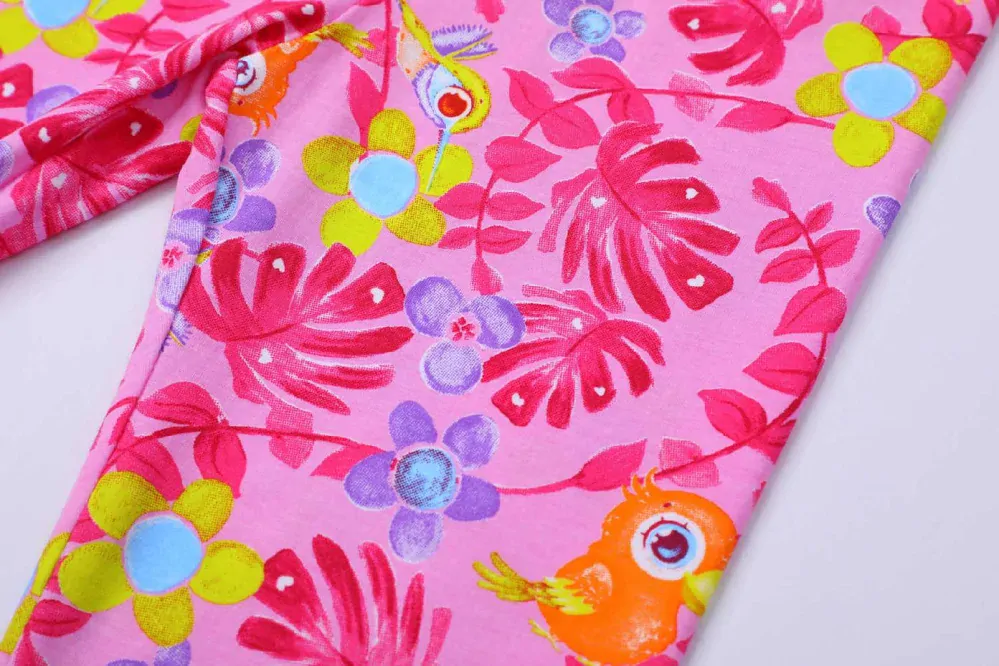 Dívčí 3/4 legíny Kugo FV1071, růžové