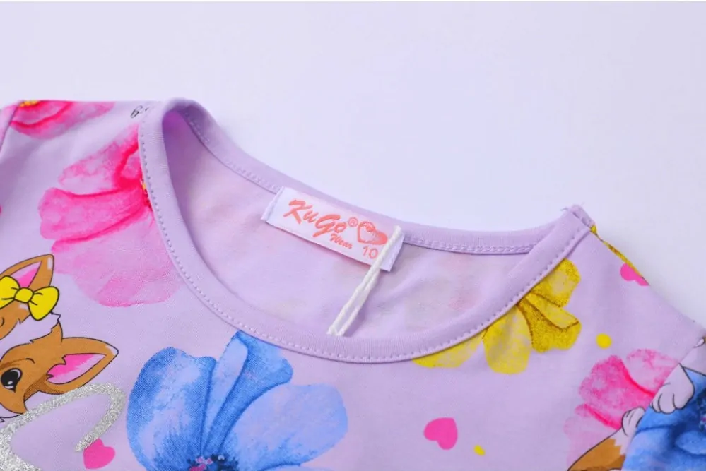 Dívčí tričko kr.r. Kugo FC1059, fialové